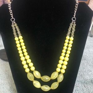 Yellow beaded Paparazzi Necklace